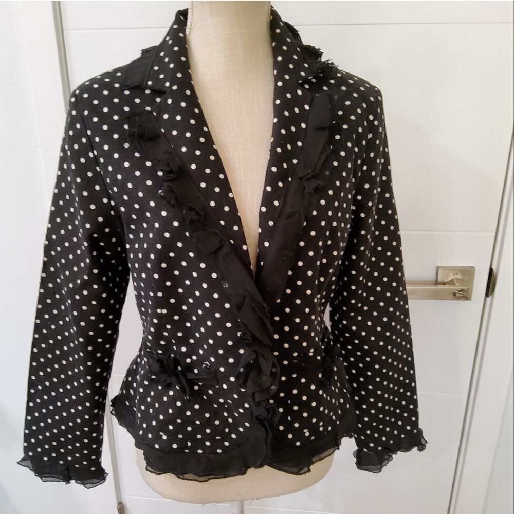 Anne Carson Polka-dot Jacket Size M